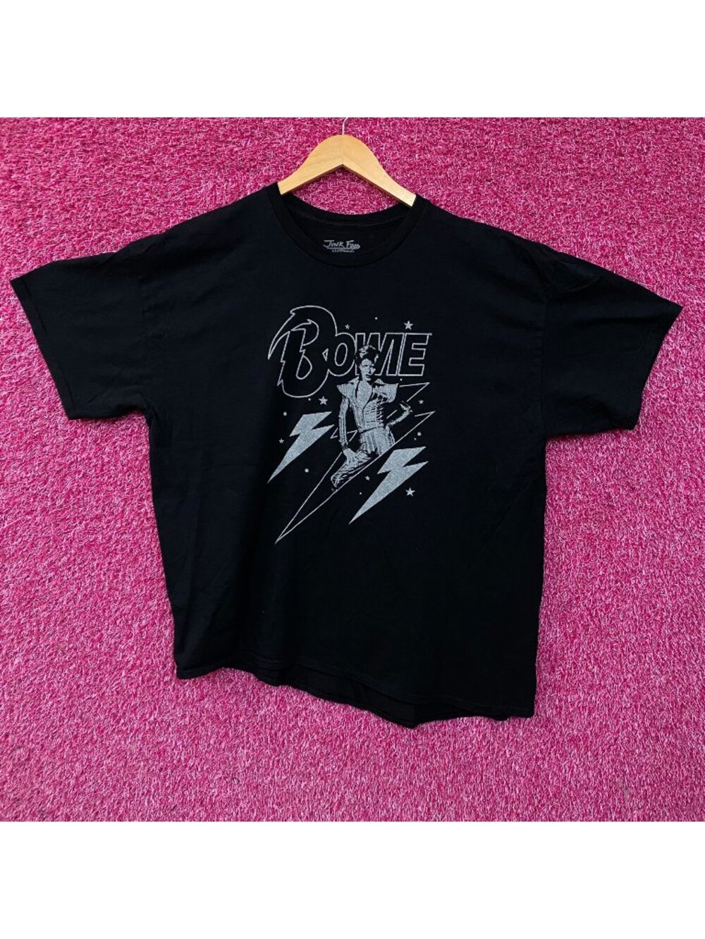 Junk Food Clothing David Bowie Ziggy Stardust Glam Rock Graphic T-Shirt XL